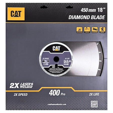 Caterpillar 400 Pro Asphalt and Abrasive Material 14-In Blade 350mm DA32034U